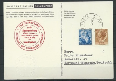 Italien Ballonpost 1961 #1053812 - Bild 1 von 2