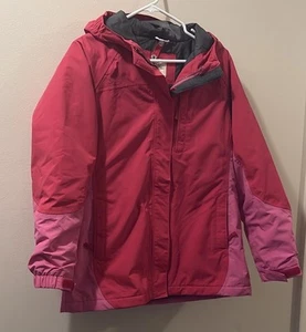 Lands End Kids Squall Jacket - Girls XL - Pink/red - Zip Pockets - Picture 1 of 11