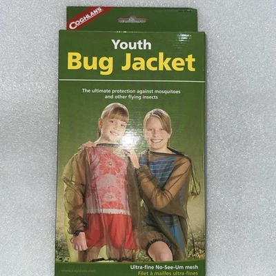 Jaqueta Coghlan’s Youth Bug malha proteção mosquitos rede de insetos nova na caixa zíper elástico - Imagem 1 de 2