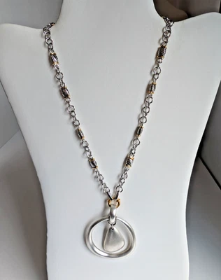 Collar de cadena Park Lane Premier Designs plateado colgante magnético 16" Foto 1 de 4