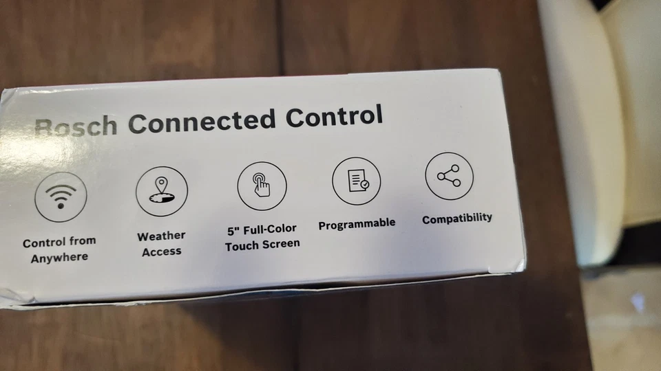 Bosch BCC110 WiFi Smart Thermostat 24VAC, Touchscreen (CWire Req.) - Image 1 of 4