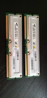 256MB Samsung ECC RDRAM 800-45 Rambus RIMM MR18R082GBN1-CK8 Dell # 09461P.0 - Image 1 of 2