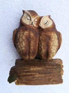 Vintage Gorham ceramic Loving Owl music box - Picture 1 of 3