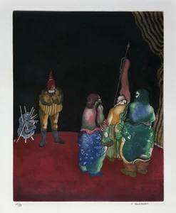 Elie ABRAHAMI "Un jour à Florence" , 1974 incisione originale firmata - Picture 1 of 2
