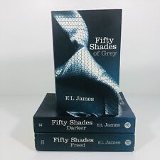 3 x Fifty Shades of Grey Paperback Books by EL James Sexy Erotic Romance Fiction