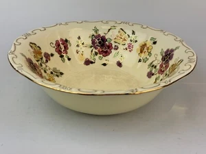 Vintage ZSOLNAY Ungarn Schmetterling runde Servierschale mit Goldakzenten - Bild 1 von 6