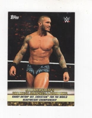 2019 TOPPS WWE SUMMERSLAM GREATEST MATCHES RANDY ORTON #GM-31 - Image 1 of 4