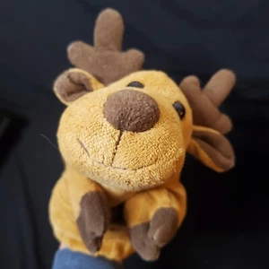 CALTOY REINDEER Antler Plush Hand Puppet Theatre Storytime Brown GUC - Picture 1 of 8