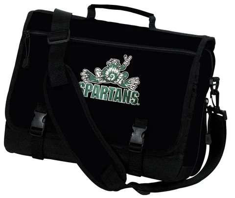 Michigan State Laptop Bag Michigan State Peace Frogs Computer Bag NCAA MESSENGER Cover