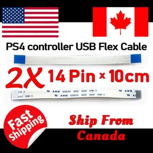 2 Charging Port Flex Ribbon Compatible Replacement For Sony PS4 Controller 14Pin - Bild 1 von 6