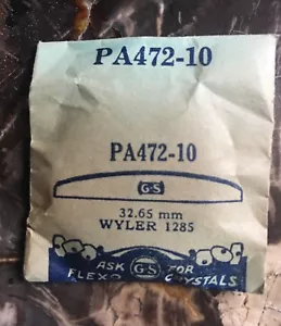 Reloj de buceo vintage Wyler cristal 1285 referencia 32,65 mm diámetro pieza acrílica - Imagen 1 de 1