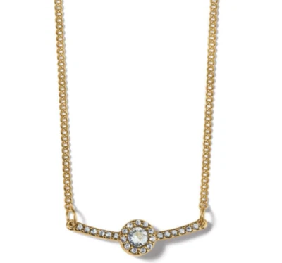 Брайтон Illumina бар ожерелье золото кристалл ожерелье с Ярлыками $58 - Изображение 1 из 4