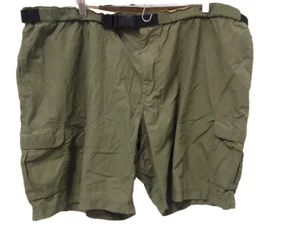 Eddie Bauer Mens Shorts 2XL Cargo Olive Green 9" Inseam Cotton/Nylon - Picture 1 of 5