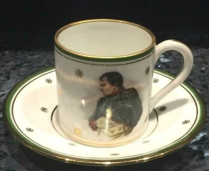 Hermosa taza y platillo Limoges Napoleon Demitasse - Imagen 1 de 4