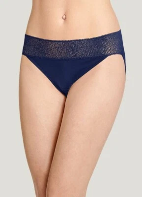 Jockey Soft Touch Lace Modal Bikini, NAVY BLUE SIZE 10 (3XL), 3 PAIRS, NWT - Image 1 of 2