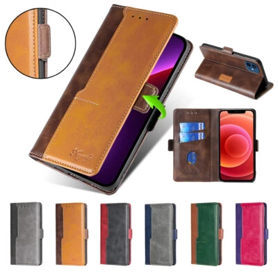 Magnetic Leather Case for Xiaomi 13 Ultra Lite Redmi 10 A1 A2 Wallet Flip Cover - Image 1 of 4