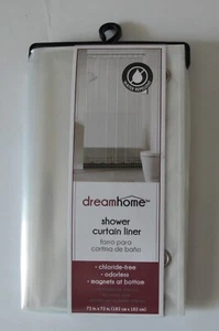 Forro de cortina de ducha transparente DreamHome PEVA 72 x 72 - Imagen 1 de 1
