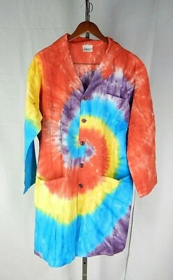 United Scientific Tie Dye Lab Coat Medium M TF - Image 1 of 3