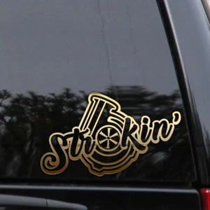 Turbo Strokin Diesel Rollin Coal 4x4 Truck Vinyl Decal Sticker - Picture 1 of 2