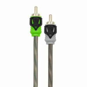 Raptor R5R10 Pro Series 10ft Visible Dual Twist 2-Channel RCA Interconnect Cable - Bild 1 von 2