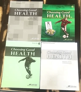 Abeka A Beka 6th Choosing Good Health Teacher Student Set of 4 Science Books - Imagen 1 de 8