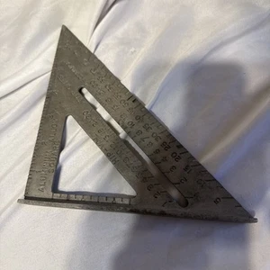 Vintage 7" Hip-Val Aluminum Alloy Square Woodworking Mechanical Tool Made In USA - Picture 1 of 4