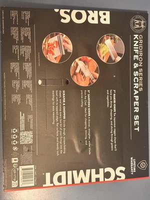 New ! Schmidt Brothers Gridiron Series Knife & Scraper Set of 3 - Image 1 of 2
