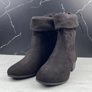Botín holgado de gamuza negro SODA Kimmy para mujer talla 7 - Imagen 1 de 10