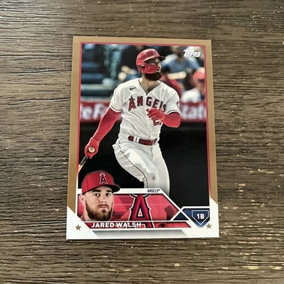 2023 Topps Series 2 Baseball Jared Walsh Gold Parallel #/2023 angels  - Image 1 of 2