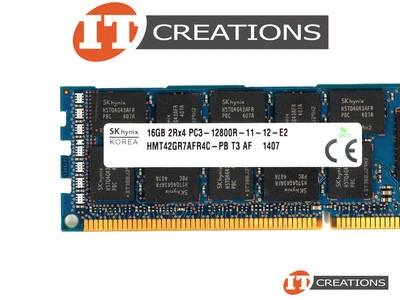 SK HYNIX 16GB PC3-12800R DDR3-1600 REGISTERED ECC MEMORY MODULE HMT42GR7AFR4C-PB - Image 1 of 2
