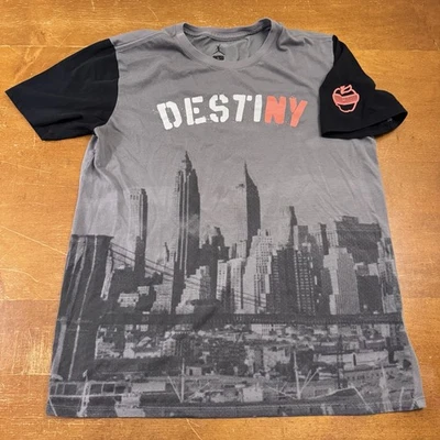 Jordan 衬衫男式大号灰色 Dri Fit 标准跑步短袖 — 第 1/4 张图片