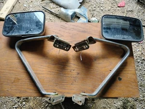 OEM 80-96 Ford F150 F250 Bronco Side View Mirrors Upper Mount Style Set Mirror - Picture 1 of 7
