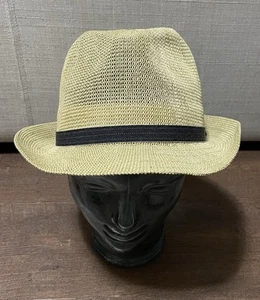 VTG BAILEY of Hollywood Mens Medium Genuine Panama Fedora Hat - Picture 1 of 6
