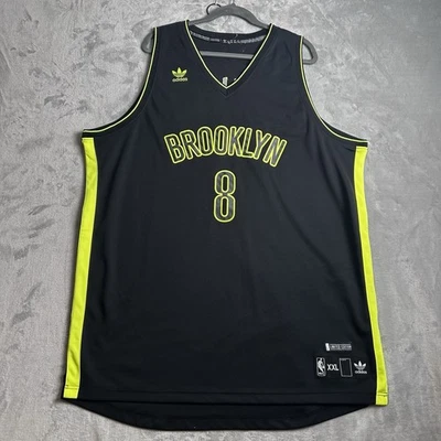 Brooklyn Nets Deron Williams Jersey Mens 2XL Black Neon Electric Adidas Limited - Image 1 of 4