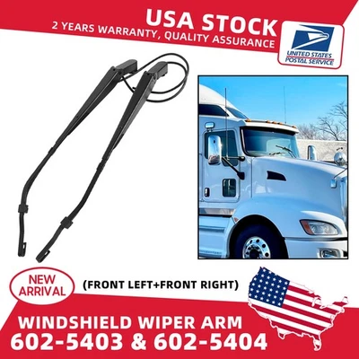 2PCS For Kenworth T660 T800 T600A R23102912 Front Windshield Wiper Arm (LH+RH) - Image 1 of 4
