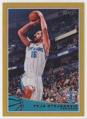 2009-10 Topps золото Peja Stojakovic 0394/2009 Hornets #187 A1 - Изображение 1 из 2