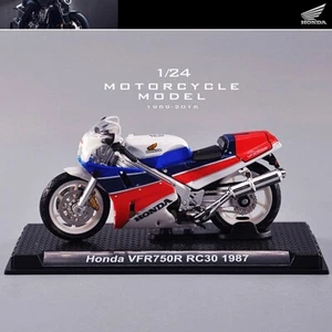 1/24 Scale Tiny Honda VFR750R RC30 1987 Bike Model Toy Racing Motorcycle BlueRed - Picture 1 of 13