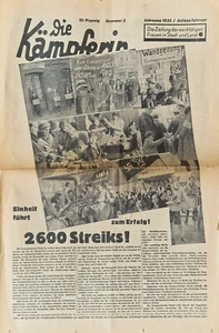 KPD: Die Kämpferin. Nr. 3. Februar 1933. RGO Internationale Arbeiterhilfe. RGO - Bild 1 von 4