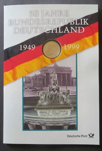 NUMISBLATT - 50 JAHRE Bundesrepublick Deutschland 2 DM-Münze -von Deutschen POST - Bild 1 von 3