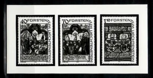Photo Essay, Liechtenstein Sc671-3 Heraldic Panels. - Picture 1 of 1