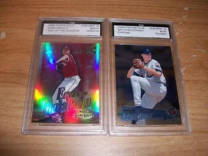 (2) Topps Gold Baseball Ben Christensen & Brad Baisley Graded Rookie Cards GEM - Picture 1 of 2