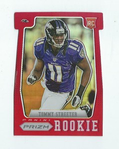 2012 Panini Prizm Prizms Red #281 Tommy Streeter Rookie RC Ravens