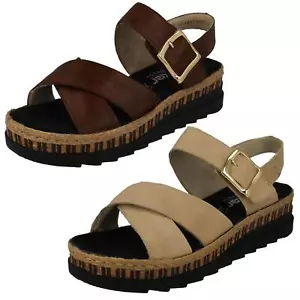 Ladies Rieker  'V7951' Casual Leather Sandals - Picture 1 of 21