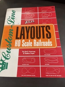Libro ATLAS Custom Line Layouts HO Scale Railroads John Armstrong T. Stepek 1971 - Imagen 1 de 6