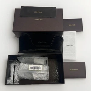 Tom Ford Brown Velvet Case for glasses, Box, Wipe & Authentic Card. No Glasses. - Picture 1 of 5