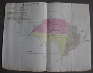 Plan de Plaine des Yvelines Bréviaires Essarts-le-Roi Saint-Léger-la-Forêt.1797 - Picture 1 of 2