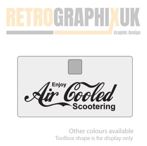 Vespa PX Tool Glove Box  Air cooled sticker decal - Mods Skinshead Scooter - - Picture 1 of 7