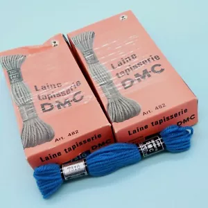 NOS 22 Skeins 7316 Dark Wedgewood Blue Laine DMC Tapestry & Crewel Wool Yarn - Picture 1 of 4
