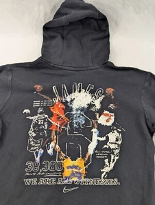 Nike LeBron James NBA Scoring Title Record Pullover Black Hoodie Size Medium - Picture 1 of 8