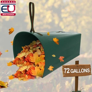 Bolsas de basura de jardín reutilizables de 72 galones impermeables hojas césped plegable - Imagen 1 de 9